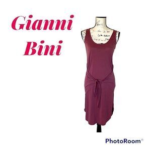 Gianni Bini Sleeveless Tie Front Midi Dress